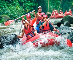 Bali Ayung Rafting and Spa Tour Packages, Rafting at Ayung River