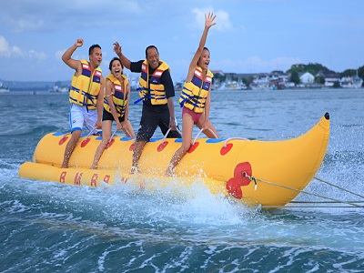 Bali Water Sports Tour, Banana Boat in Bali